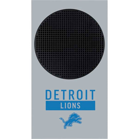 NFL Detroit Lions Grey Performance Series Xbox Series S Console Skin